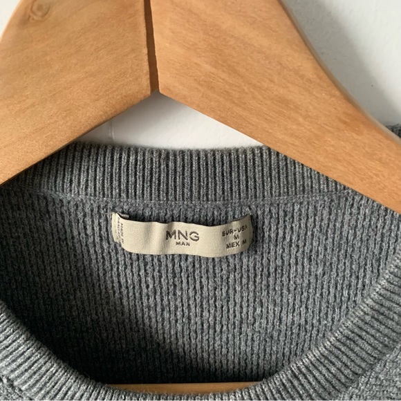 Mango men’s sweater grey M - Picture 5 of 5